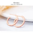 【GIUMKA】純銀耳環．C型．19mm．雙邊白鑽(夜店．送禮)