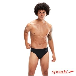 【SPEEDO】男 運動三角泳褲 Splice(黑/灰)