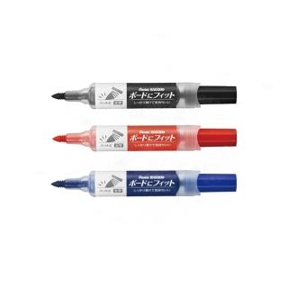 【Pentel 飛龍】中〜粗字彈力後壓白板筆 圓頭 3.0~6.5mm /支 EMWL5BF