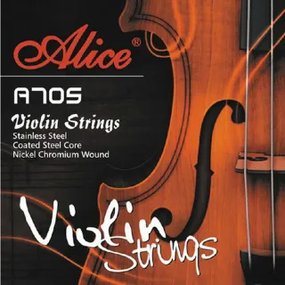 【Alice】A705 小提琴套弦(進口不鏽鋼絲/高級鋼芯/鎳鉻合金纏弦)