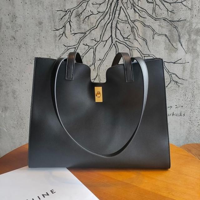 【巴黎精品】現貨+預購 手提包真皮肩背包(簡約通勤大容量托特包女包包3色a1bl30)
