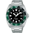 【ALBA】雅柏 限量綠水鬼造型潛水鋼帶腕錶/44.7mm(AS9M97X1/VJ42-X317G)