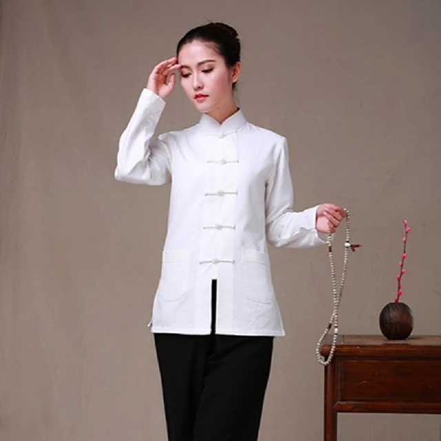 巴黎精品 唐裝漢服上衣(民族風休閒中式長袖女上衣7色a1bx41)