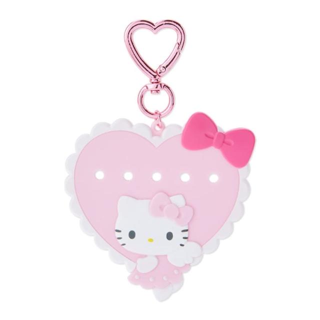 【小禮堂】母親節禮物 Hello Kitty 文字拼圖造型鑰匙圈 - 愛心款(平輸品)