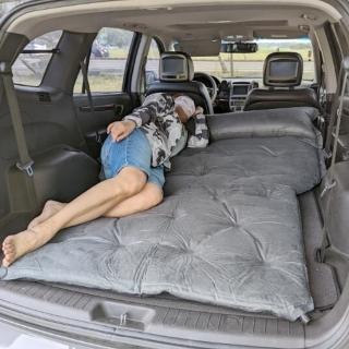 【May Shop】露營 車泊必備 自動充氣床墊 雙人枕一體成形