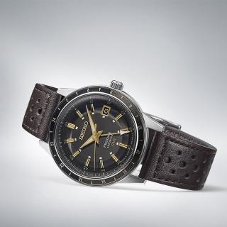 【SEIKO 精工】Presage 60年代復刻GMT機械男錶-咖啡/40.8mm 雙12限定(SSK013J1/4R34-00B0J)