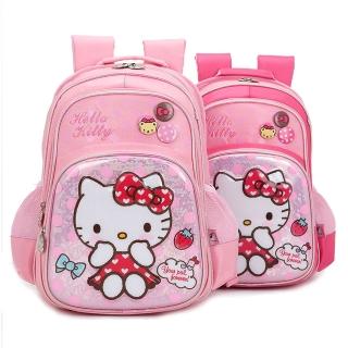 【優貝選】三麗鷗HELLO KITTY立體壓模小學生書包 後背書包(平輸品)