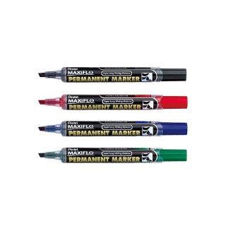 【Pentel 飛龍】MAXIFLO 後壓油性筆 平頭 1.5~4.5mm /支 NLF60