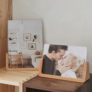 【Life shop】7吋U型櫸木相框 直式/橫式(相框 交換禮物 居家佈置 原木相框 櫸木相框)
