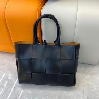 【巴黎精品】現貨+預購 手提包真皮肩揹包(時尚簡約編織大容量通勤女包包3色a1bl51)