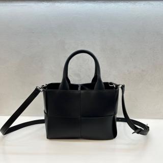 【巴黎精品】現貨+預購 手提包真皮肩揹包(時尚簡約四格編織托特包女包包7色a1bl36)