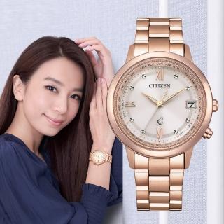 【CITIZEN 星辰】Hebe田馥甄配戴款 電波對時 光動能腕錶 禮物 推薦(CB1132-51W)