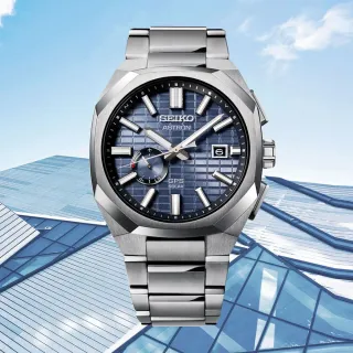 【SEIKO 精工】Astron 廣告款GPS衛星定位太陽能鈦金屬手錶 送6入手錶收藏盒(SSJ013J1/3X62-0AA0B)