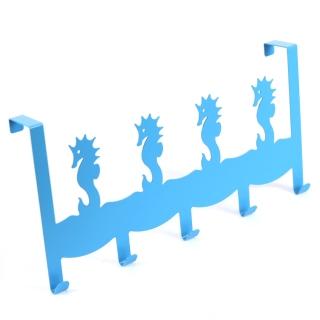 【Wisdom】海馬造型門後鉤-五鉤(2入組)
