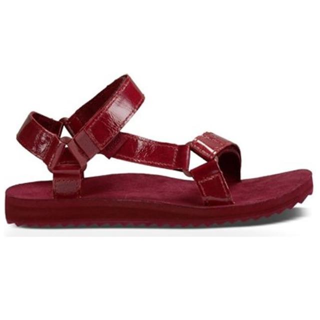 【TEVA】W ORIGINAL UNIVERSAL PATENT LEATHER 女織帶涼鞋 紅色亮面皮革(1012470-FBCK)