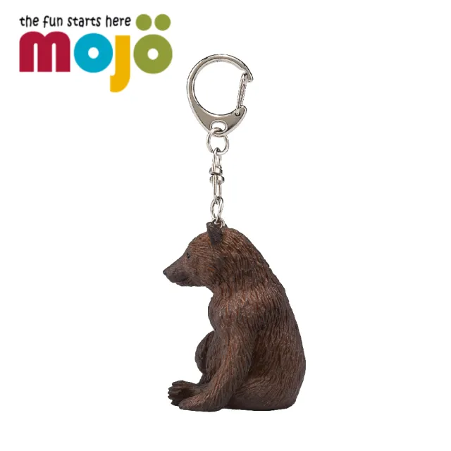 【Mojo Fun】動物模型-小棕熊鑰匙圈