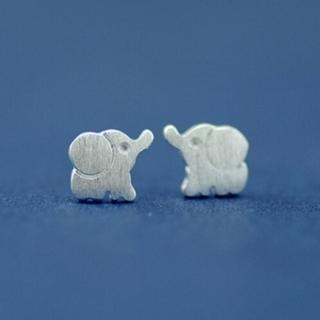 【米蘭精品】現貨+預購 耳環流行銀飾品耳針式耳飾(時尚簡約可愛大象情人節生日禮物聖誕節交換禮物73ag36)