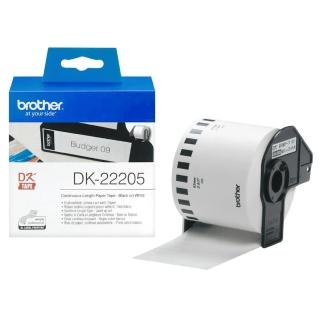 【Brother】DK-22205 連續標籤帶 62mm 白底黑字 耐久型紙質