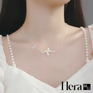 【HERA 赫拉】時尚鈦鋼心電圖項鍊/鎖骨鍊-2色(飾品)