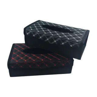 【車的背包】車用硬式面紙盒鈕扣款(抽取式面紙盒/衛生紙盒/面紙收納盒/車用辦公用家用/硬挺面紙盒)