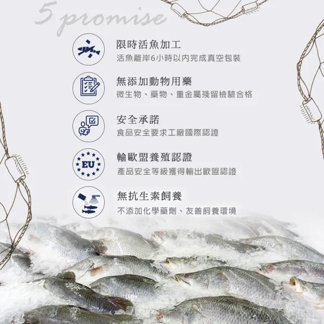 【台江養殖】大人小孩都愛吃的冠軍虱目魚柳 2包組（5兩/1包）(有機水產、歐盟認證養殖)