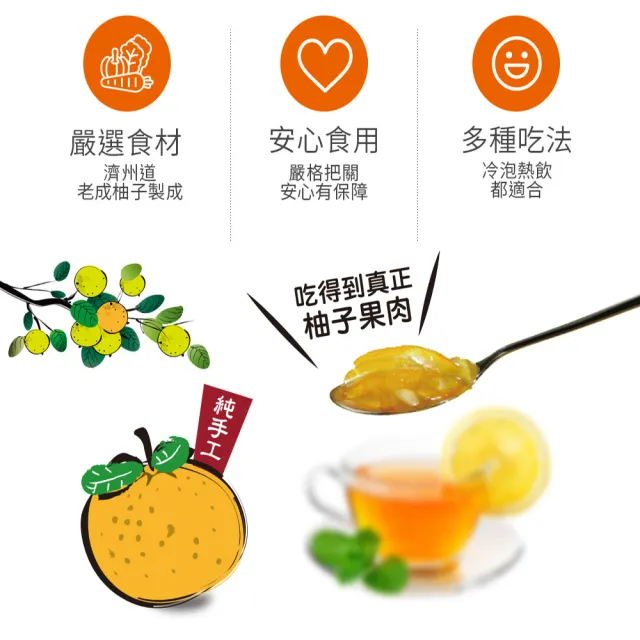 【韓味不二】韓國濟州島柚子茶禮盒1kgx2入/盒(送禮推薦/節慶送禮/春節禮盒)