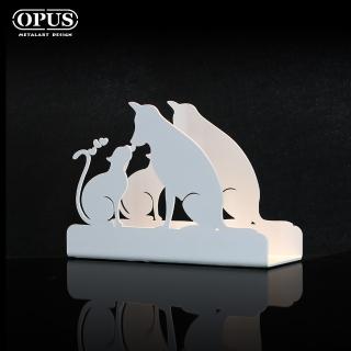 【OPUS東齊金工】歐式鐵藝信件架/收納架/展示架/文具擺飾(LE-do06W 寵愛 優雅白)