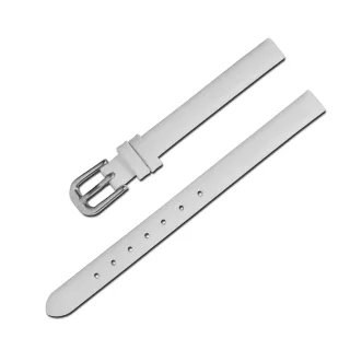 【Watchband】小巧典雅別緻舒適(真皮錶帶 白色)
