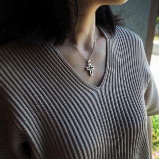 【mittag】cross af necklace_十字架af項鍊(十字架項鍊 情侶對鍊 大小尺寸 公平貿易品牌)