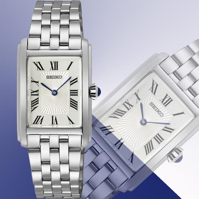 【SEIKO 精工】CS系列優雅羅馬長方形女錶 618年中慶 推薦(SWR083P1/4N30-00M0S)