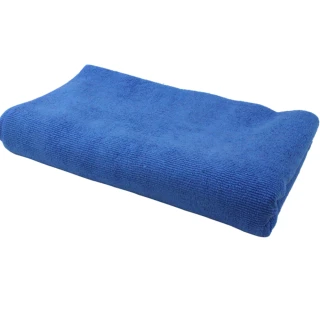 【omax】超纖維加大洗車巾藍色150x60cm-2入