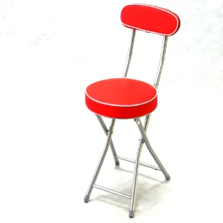 【BROTHER 兄弟牌】丹堤有背折疊椅-紅色 1 張/箱(兄弟牌折疊椅)