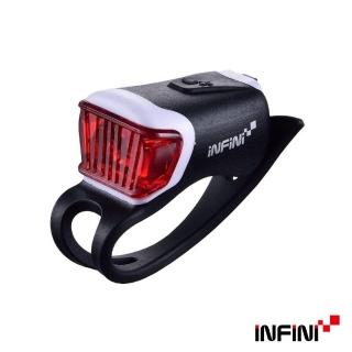 【INFINI】ORCA I-204R 鯨魚USB充電式紅光警示燈(黑)