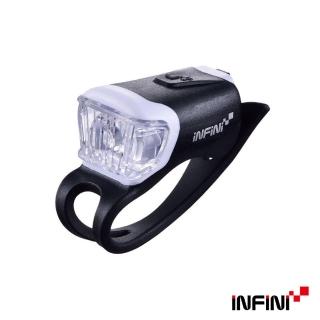 【INFINI】ORCA I-204W 鯨魚USB充電式白光警示燈(黑)