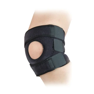 【菁炭元素】MIT可調式兩段式專業高端彈力超透氣運動護膝(熱銷兩件組)