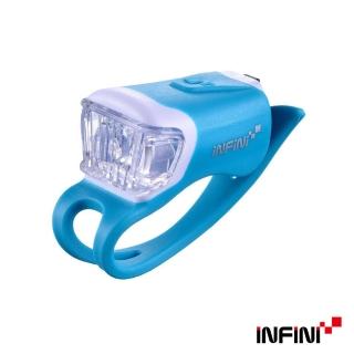 【INFINI】ORCA I-204W 鯨魚USB充電式白光警示燈(藍)