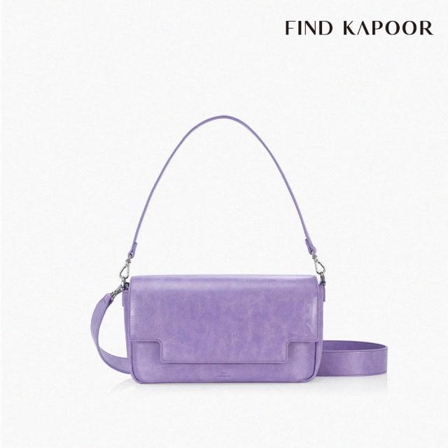 【FIND KAPOOR 官方直營】LIA 27 CRINKLED 兩用斜背翻蓋方包 薰衣草紫