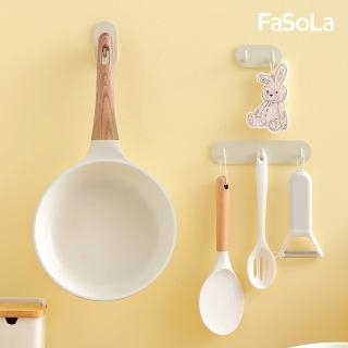 【FaSoLa】多用途鐵藝無痕免釘伊空掛鉤