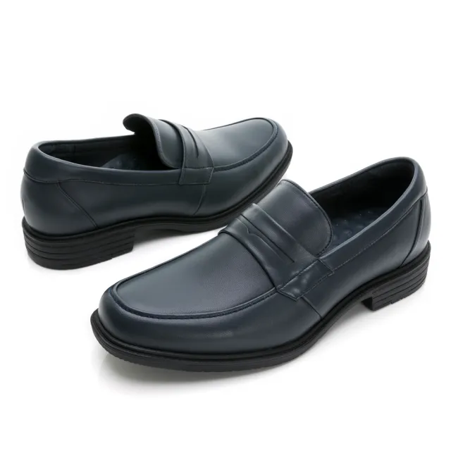 【LA NEW】安底防滑 套入式 輕量 寬楦 羊皮 紳士鞋(男76290337)