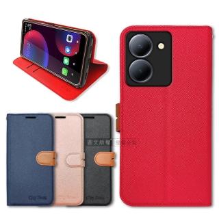 【CITY都會風】vivo Y36 5G 插卡立架磁力手機皮套 有吊飾孔