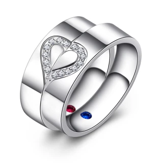 【GIUMKA】情侶戒指．把愛藏起來．情人節禮物(銀色款)