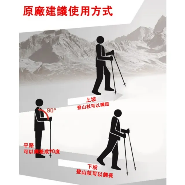 【LEKI】德國 LEKI Micro Vario Ta 折疊式登山手杖 110-130 cm 單入1支 Leki-6492075(Leki-6492075)