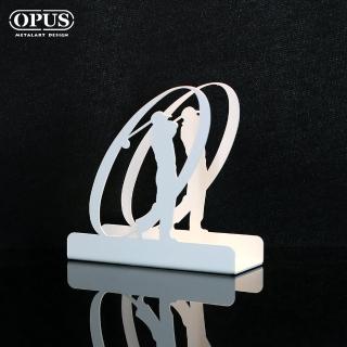 【OPUS東齊金工】歐式鐵藝信件架/收納架/展示架/文具擺飾(LE-go12W 高爾夫 優雅白)