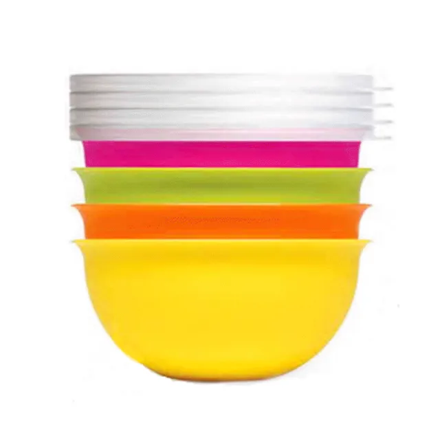【OMADA】繽紛色彩抗菌收納碗+蓋禮盒組 0.5L*4入(抗菌、禮盒組、收納碗)