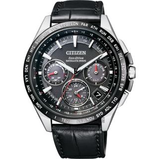 【CITIZEN 星辰】Eco-Drive 鈦 光動能GPS衛星對時錶-黑/43mm 開學禮 送禮 推薦(CC9015-03E)
