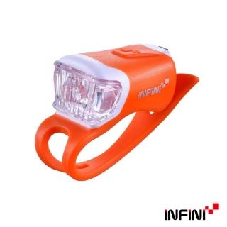 【INFINI】ORCA I-204W 鯨魚USB充電式白光警示燈(橘)