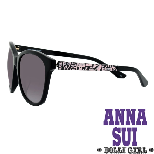 Anna Sui Dolly Girl系列經典洋娃娃元素造型太陽眼鏡(黑 DG804-001)