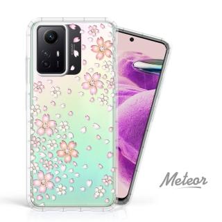 【Meteor】MI 紅米Note 12S 4G 奧地利彩鑽空壓防摔手機殼(櫻花)