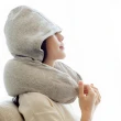 【PLUSIEURS】多工能連帽頸枕 時尚U型枕(出遊旅行 工作休息)