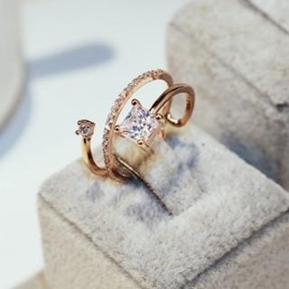 【米蘭精品】現貨+預購 玫瑰金戒指鑲鑽流行飾品(精緻奢華滿天星設計七夕情人節生日聖誕節交換禮物73by60)